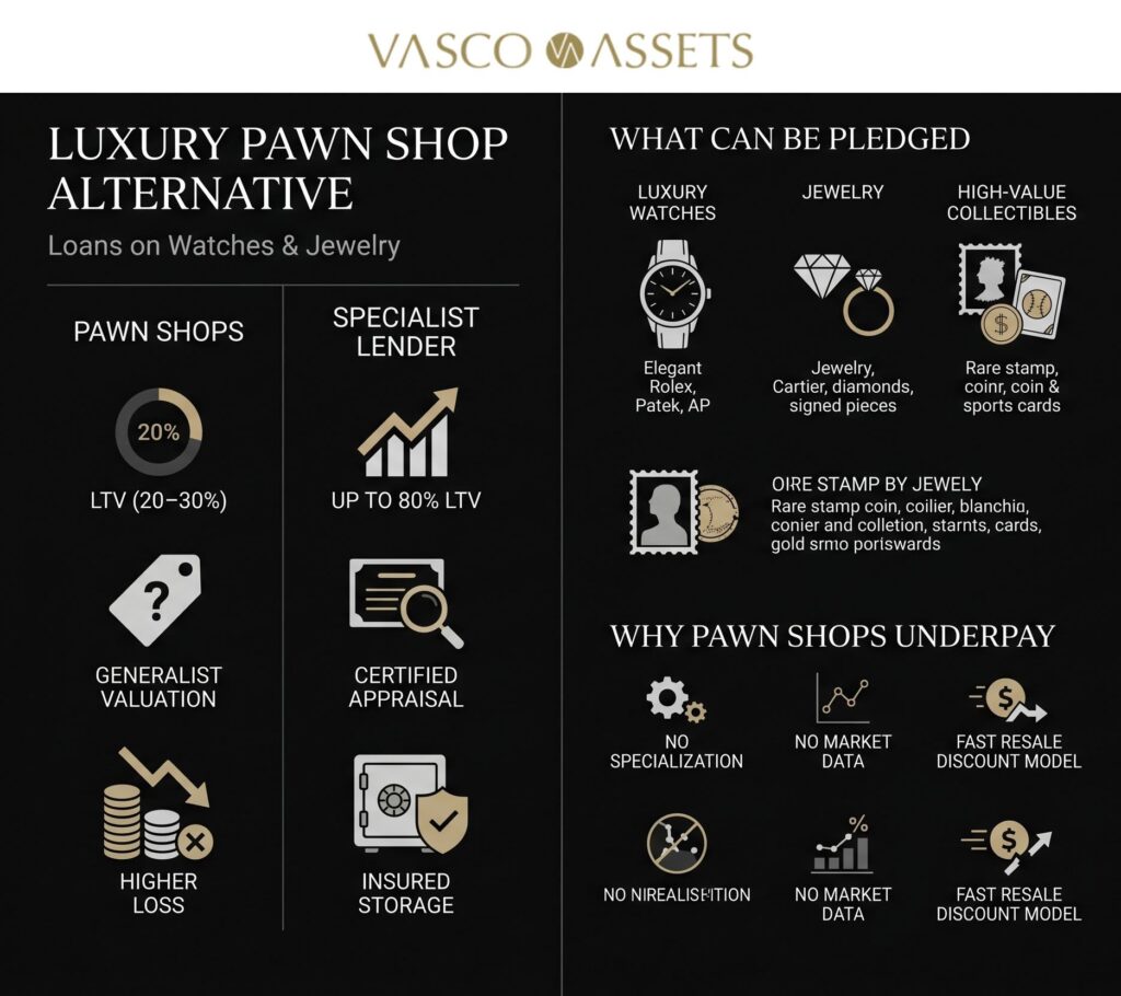 Luxury Pawnshop Alternative - Loans on watches
