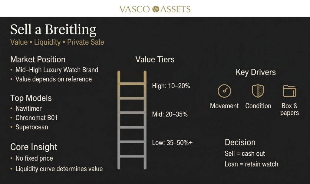 Sell a Breitling - Value, Liquidity, Private Sale