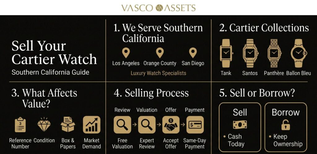Sell Your Cartier Watch - Southern California Guide