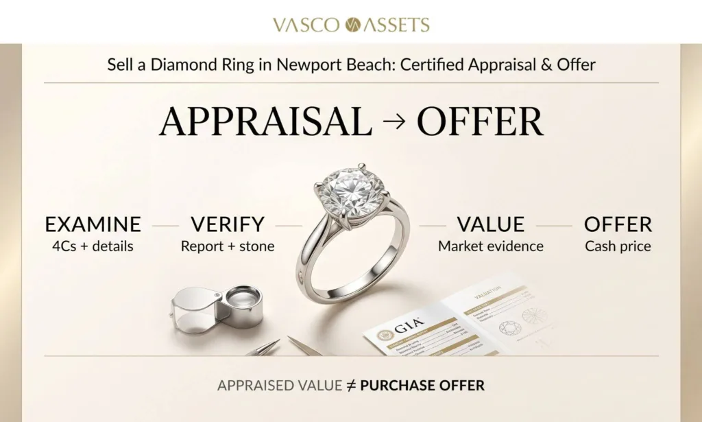 Sell a Diamond Ring, Newport Beach